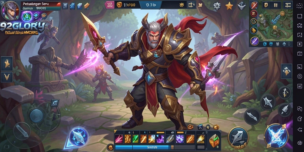 Tampilan gameplay 92GLORY yang mendalam dan seru.