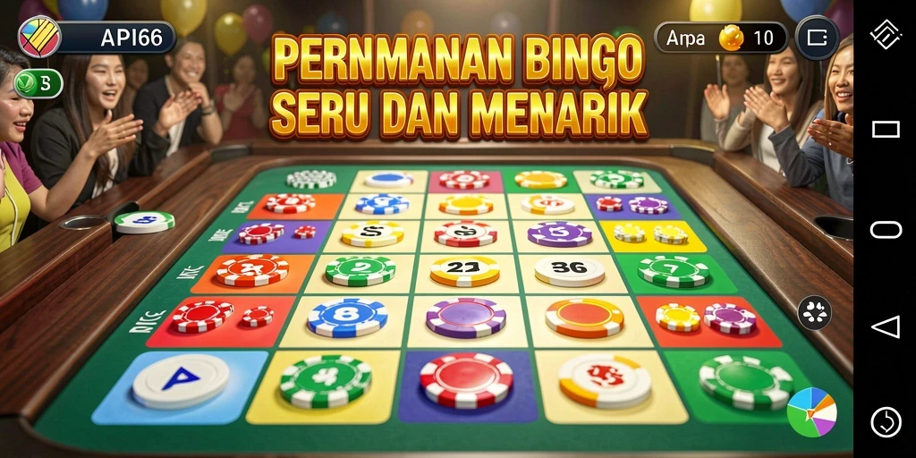 Tampilan gameplay seru saat bermain Bingo di API66.