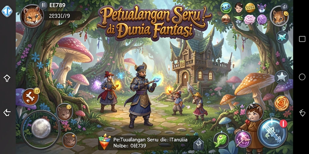 Gameplay menarik di dunia petualangan yang menakjubkan.