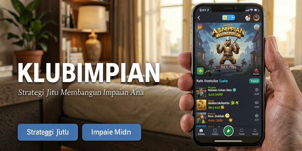 Screenshot gameplay <strong>KLUBIMPIAN</strong> menampilkan strategi membangun impian dengan grafis yang menarik.