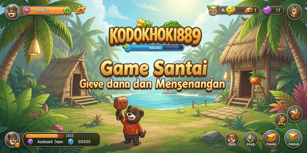 Tampilan gameplay KODOKHOKI889 yang santai dan menghibur.