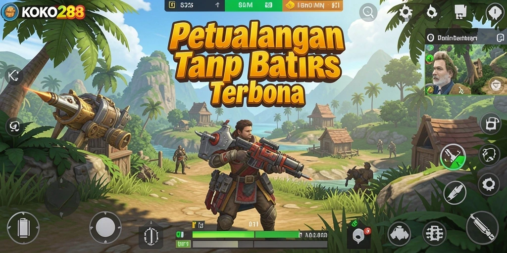 Tampilan gameplay KOKO288 yang menampilkan eksplorasi dunia terbuka.