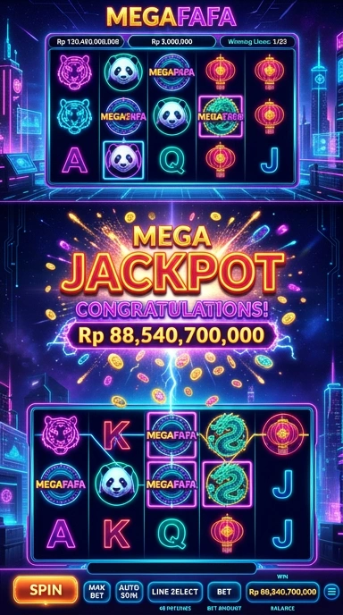 Antarmuka pengguna megafafa yang sederhana dan mudah digunakan.